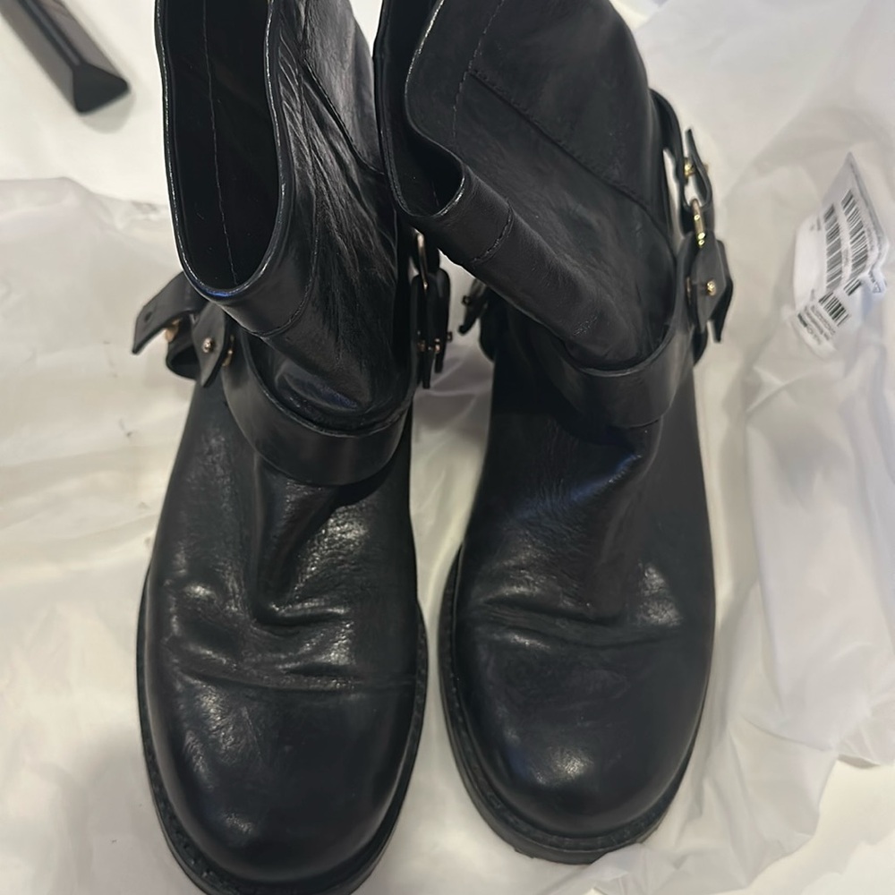 Black Jimmy Choo  moto boots size 37